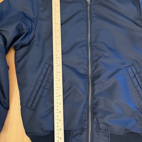 J Crew Wallace & Barnes flight bomber jacket J6845 Navy XS - Picture 10 of 13
